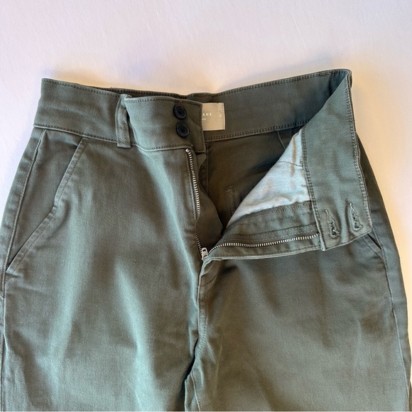 Everlane Organic Wide Leg Utility Pant Size 6 Khaki Olive Green - Picture 15 of 16